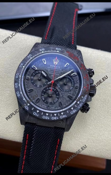 Rolex Daytona DiW All Black Carbon Edition Watch - Forged Cabon Casing 1:1 Mirror Replica