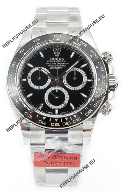 Rolex Cosmograph Daytona 126500 Black Dial Cal.4131 Movement - 904L Steel Watch