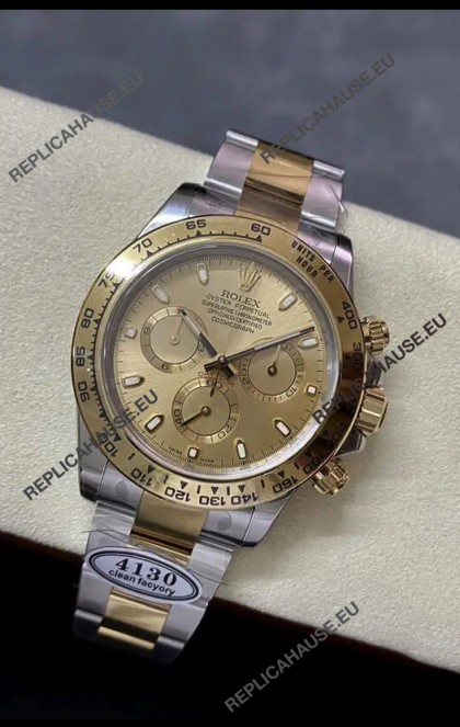 Rolex Cosmograph Daytona 116508 Yellow Gold Original Cal.4130 Movement - Improved Ultimate 904L Steel Watch
