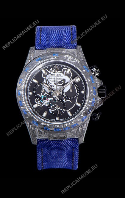 Rolex Daytona DiW Edition PANDA Edition Forged Cabon Casing 1:1 Mirror Replica