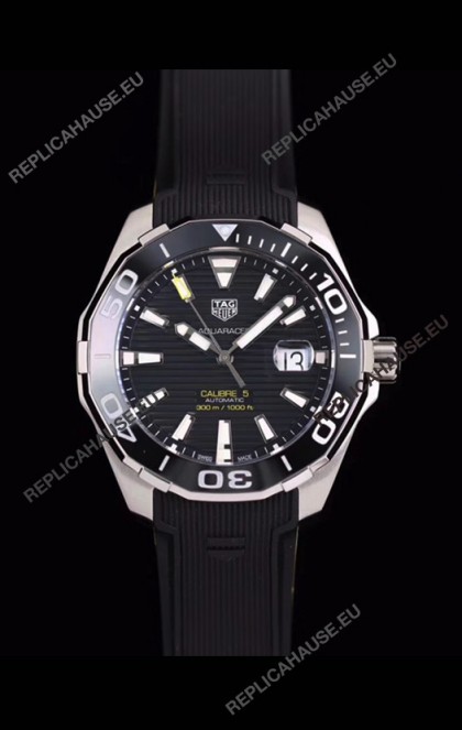 Tag Heuer Aquaracer Calibre 5 1:1 Mirror Replica Watch Black Dial