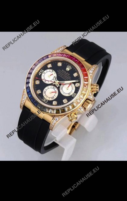 Rolex Cosmograph Daytona 116598 Yellow Gold 1:1 Mirror Cal.4130 Movement - 904L Steel Watch