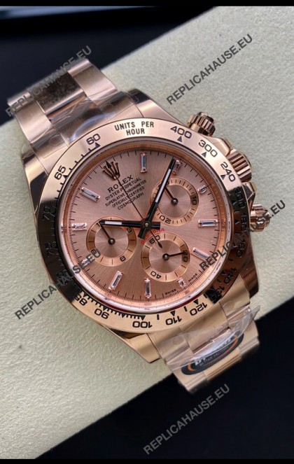 Rolex Daytona 116505 Rose Gold Original Cal.4130 Movement - 1:1 Mirror 904L Steel Watch