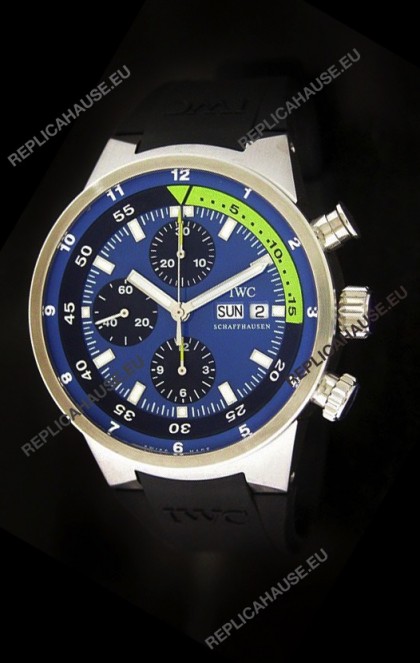 IWC Aquatimer Chrono Automatic Swiss Watch in Blue Dial