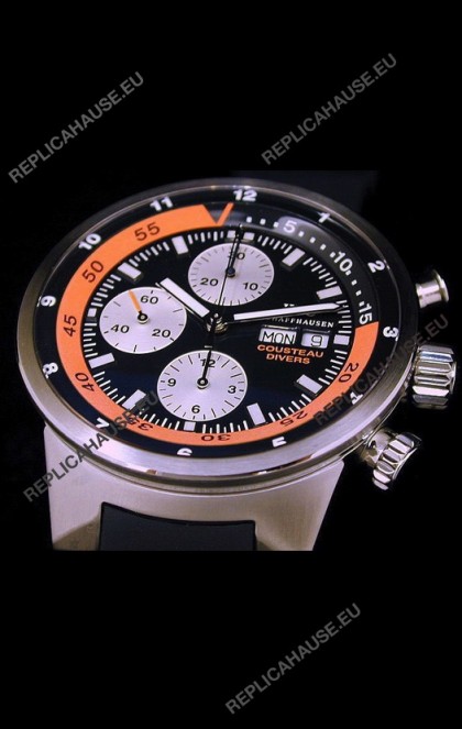 IWC Cousteau Divers Replica Watch in Black Dial