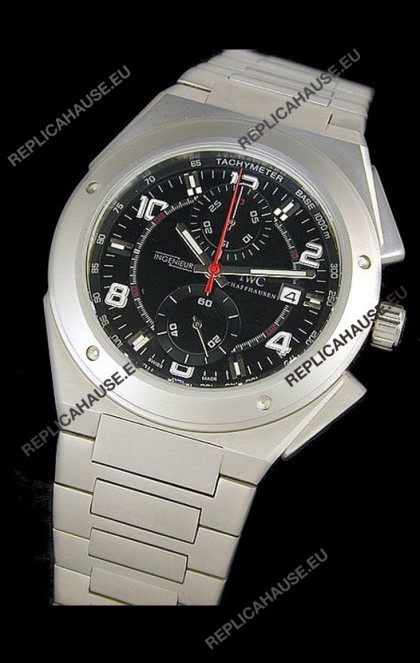 IWC Ingenieur Swiss Watch in Black Dial