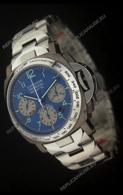 Panerai Luminor Regatta Swiss Watch in Blue Dial