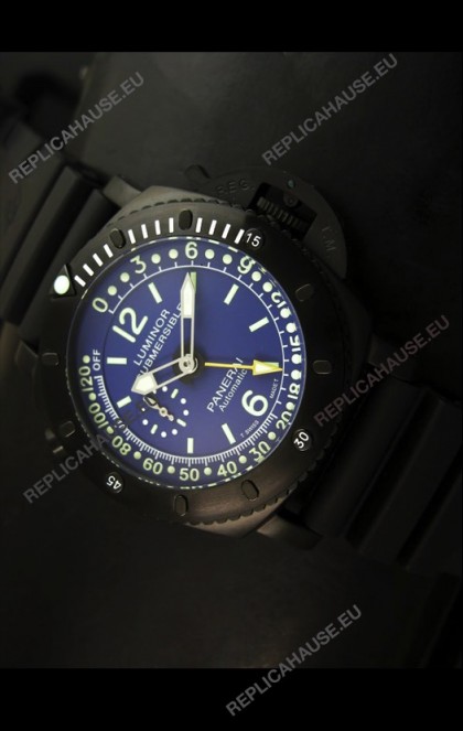 Panerai Luminor Submersible PAM193 Japanese Replica Watch Blue Dial