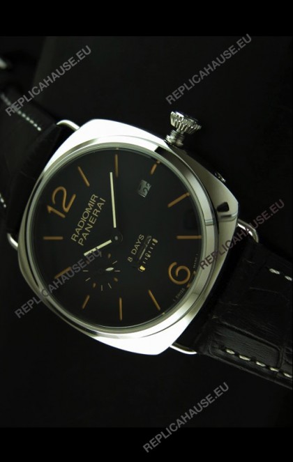 Panerai Radiomir 8 Days Japanese Replica Watch in Black Dial