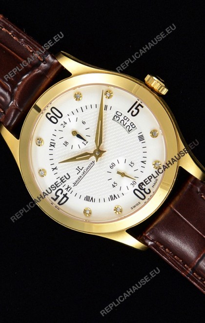 Jaeger LeCoultre Master Control Yellow Gold Swiss Replica Watch 