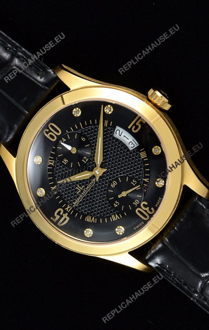 Jaeger LeCoultre Master Control Yellow Gold Swiss Replica Watch 