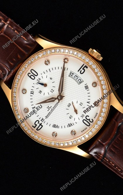 Jaeger LeCoultre Master Control Rose Gold Swiss Replica Watch 