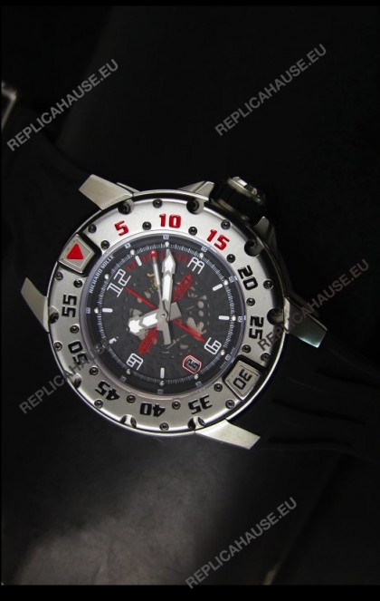 Richard Mille RM028 Automatic Diver's Swiss Replica Watch in Black