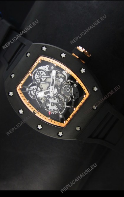 Richard Mille RM055 Bubba Watson Swiss Replica Watch in Golden Indexes