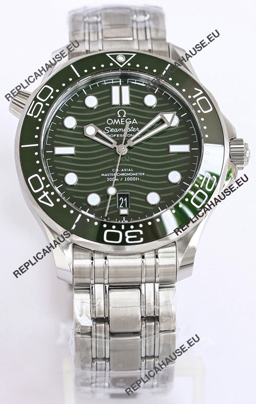 Omega Seamaster 300M Master Chronometer Green Swiss 904L Steel 1:1 Mirror Replica Watch
