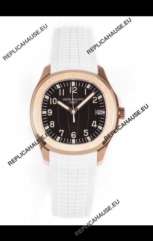 Patek Philippe Aquanaut 5167R Rose Gold 1:1 Mirror Replica Watch - Black Dial