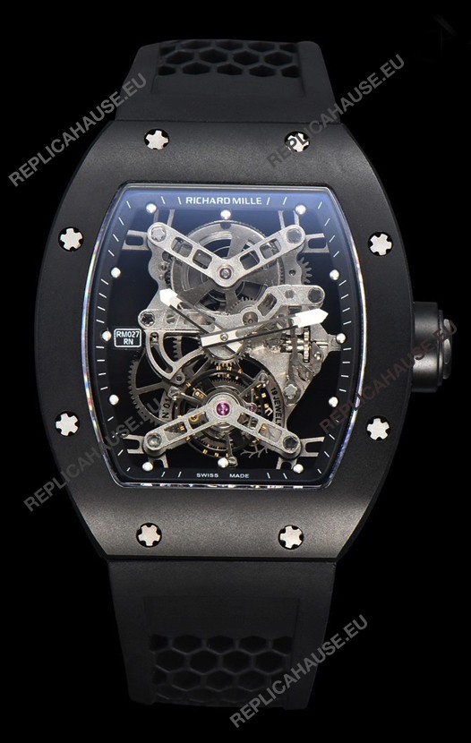 Richard Mille RM027 Rafael Nadal Titanium Casing with Genuine Swiss Tourbillon Movement Super Clone
