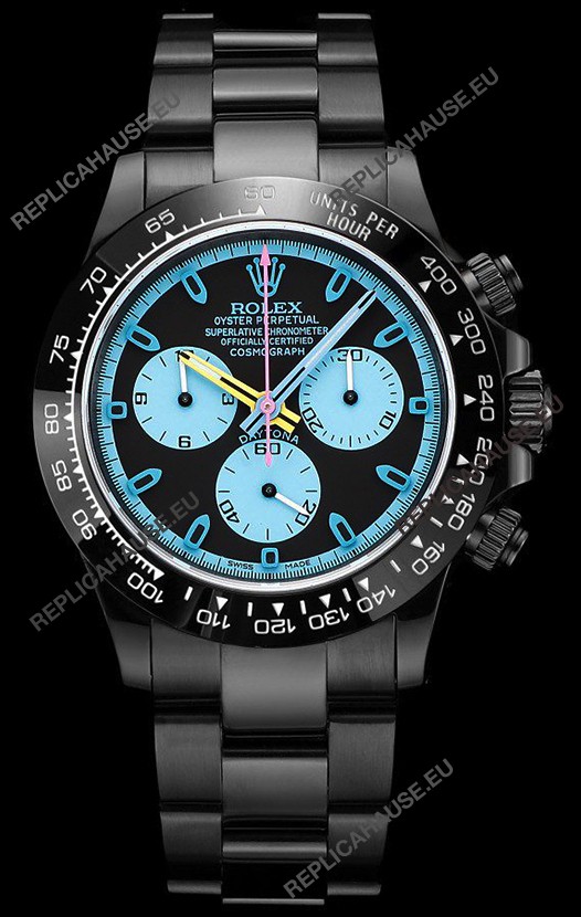 Rolex Daytona Blaken 1:1 Swiss Mirror Replica Black Dial Cal.4130 Movement (WITH BOX) 