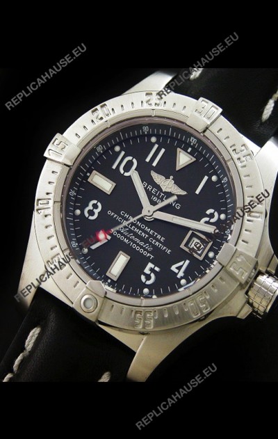 Breitling Avenger Seawolf Swiss Replica Watch in Black Dial