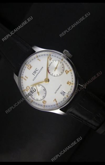 IWC Portugieser IW500704 Swiss Automatic Watch in White Dial - Updated 1:1 Mirror Replica 