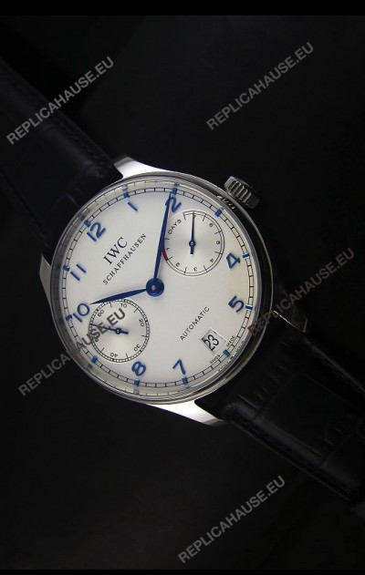 IWC Portugieser IW500705 Swiss Automatic Watch in White Dial - Updated 1:1 Mirror Replica 