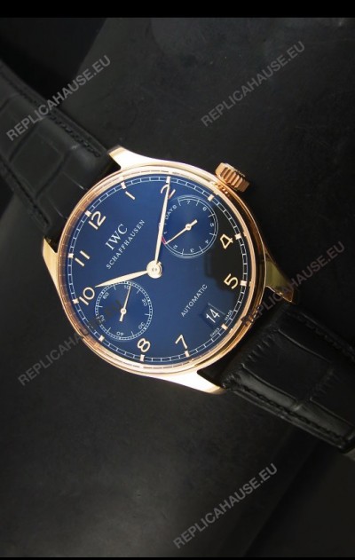 IWC Portugieser IW500702 Swiss Automatic Watch in Black Dial - Updated 1:1 Mirror Replica 