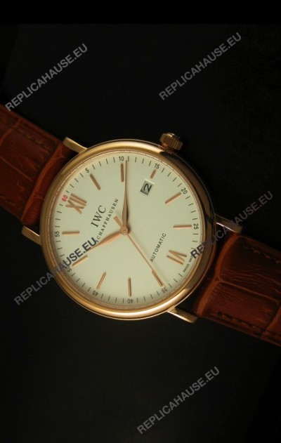 IWC Portofino Automatic Pink Gold Top Grade Japanese Replica Watch