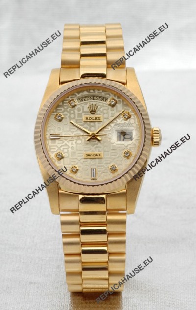 Rolex Day Date Gold Swiss Replica Watch