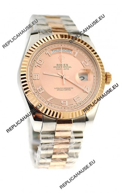 Rolex Day Date Two Tone Swiss Replica Watch