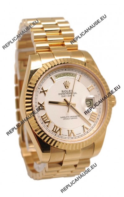 Rolex Day Date II Gold Japanese Replica Watch