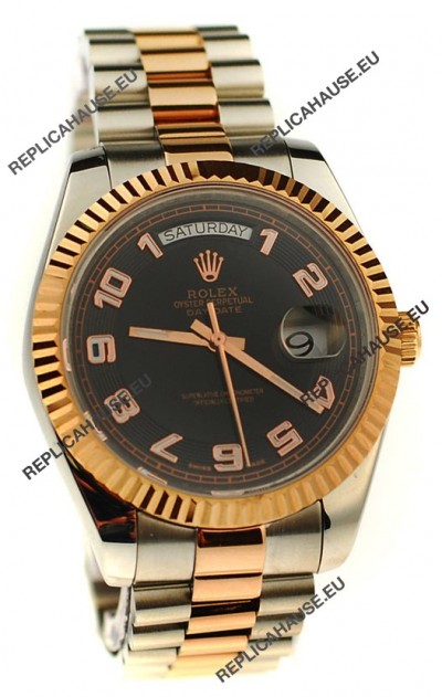 Rolex Day Date Two Tone Swiss Replica Watch 