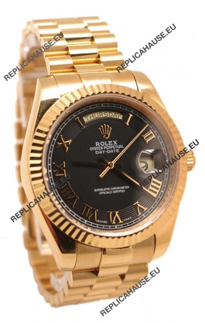 Rolex Day Date II Gold Japanese Replica Watch