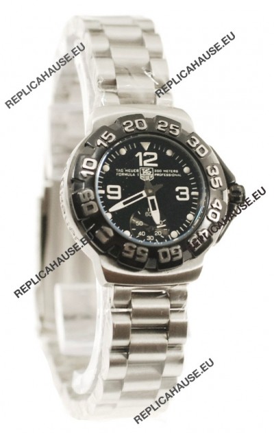 Tag Heuer Professional Formula 1 Japanese Replica Watch in Black Dial