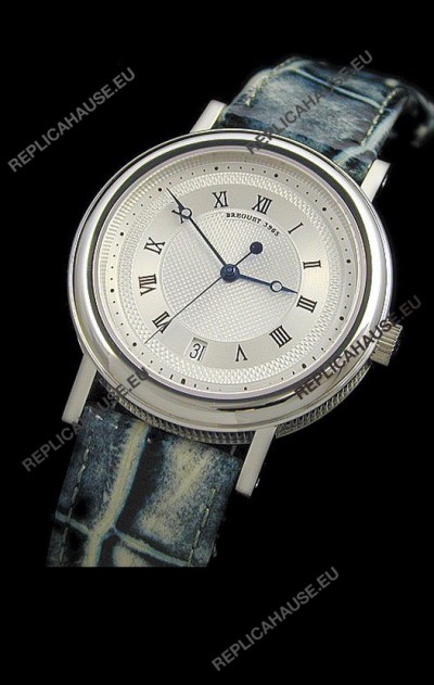 Top Grade Breguet 4927 Stainless Steel Swiss Replica Watch in White Dial