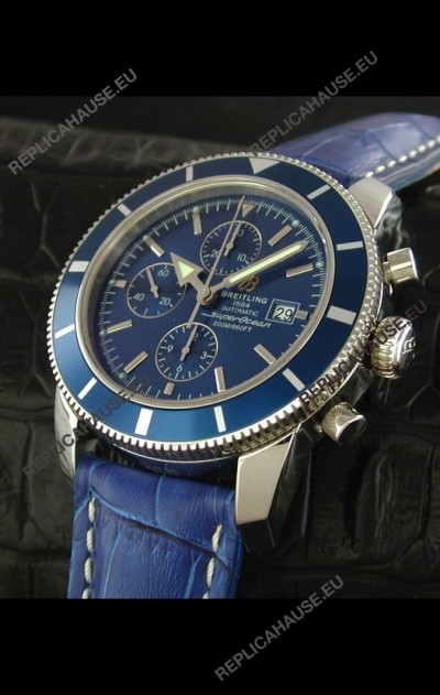 Breitling Superocean Swiss Replica Watch in Blue Dial