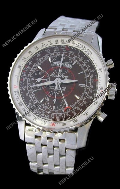 Breitling Navitimer World Swiss Replica Watch in Brown Dial