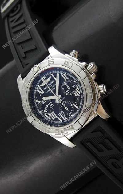 Breitling Chronomat Swiss Replica Watch in Rubber Strap