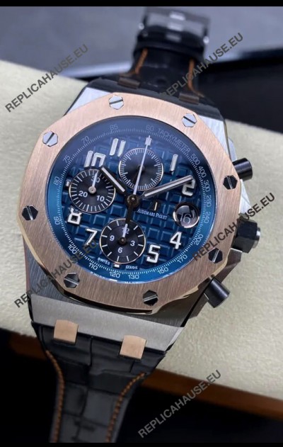 Audemars Piguet Royal Oak Offshore Blue Dial Chronograph 1:1 Mirror Replica Watch - 904L Steel