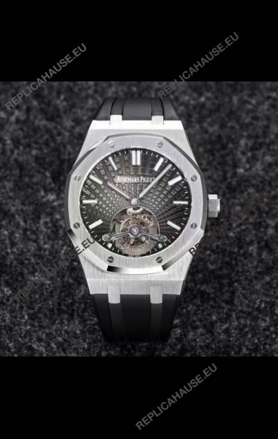 Audemars Piguet Royal Oak Tourbillon 41mm in 904L Casing - Grey Tapisserie Dial 1:1 Ultimate Replica