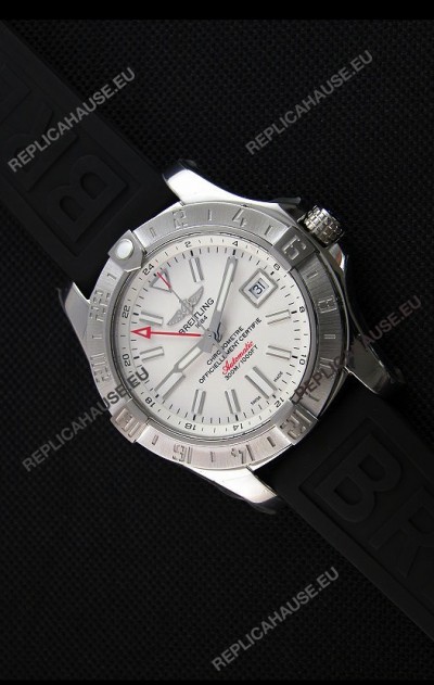 Breitling Avenger II GMT Swiss 1:1 Mirror Replica Watch in White Dial 