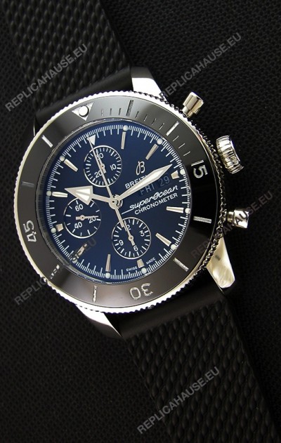 Breitling Superocean Heritage II Black Dial 46MM 1:1 Mirror Swiss Replica Watch 