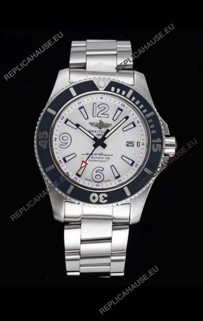 Breitling Superocean Automatic 44 Steel - White Dial 1:1 Mirror Replica