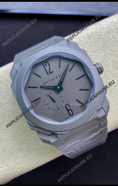 Bvlgari Octo Finissmo Edition 1:1 Mirror Replica Sandblasted Ceramic Casing