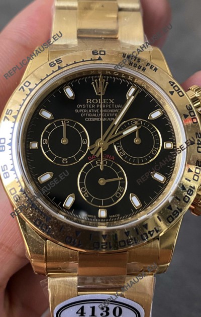 Rolex Cosmograph Daytona 116508 Yellow Gold Original Cal.4130 Movement - Improved Ultimate 904L Steel Watch