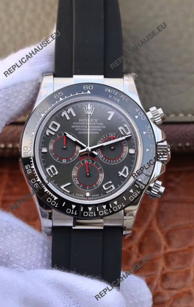 Rolex Cosmograph Daytona 116509 White Gold Original Cal.4130 Movement - 904L Steel Watch