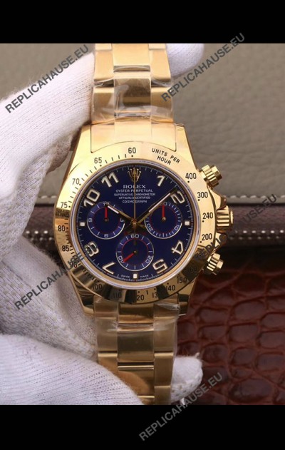Rolex Cosmograph Daytona 116508 Yellow Gold Original Cal.4130 Movement - 904L Steel Watch