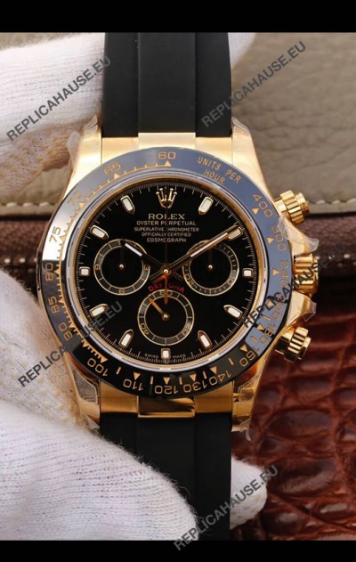 Rolex Cosmograph Daytona 116508 Yellow Gold Original Cal.4130 Movement - 904L Steel Watch