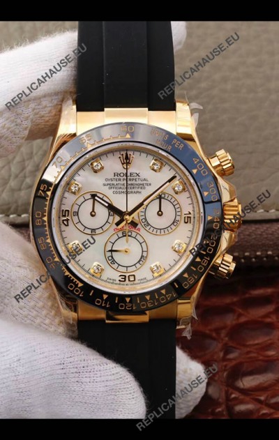 Rolex Cosmograph Daytona 116508 Yellow Gold Original Cal.4130 Movement - 904L Steel Watch