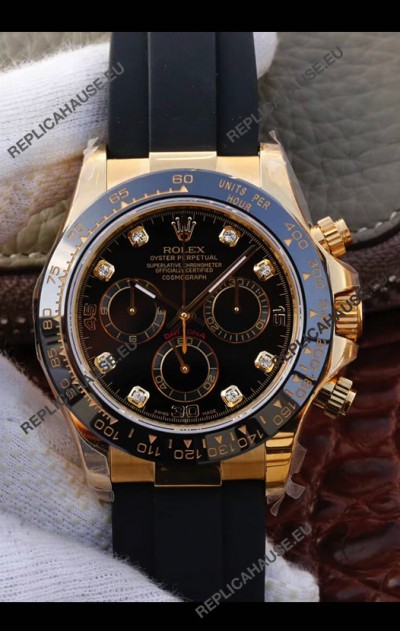 Rolex Cosmograph Daytona 116508 Yellow Gold Original Cal.4130 Movement - 904L Steel Watch