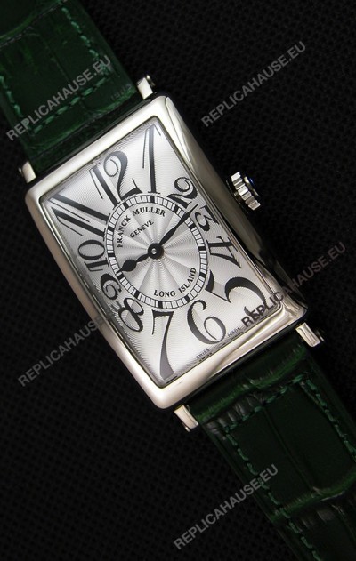Franck Muller Long Island Ladies Replica Watch in Swiss Quartz Movement Green Strap 